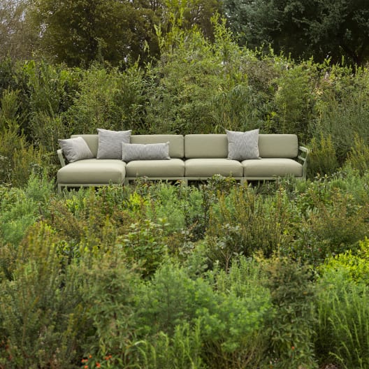 Módulo esquina para sofá de exterior Nardi MAXIMO esquinero cactus/timo