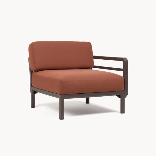 Módulo esquina para sofá de exterior Nardi MAXIMO esquinero terra/canela