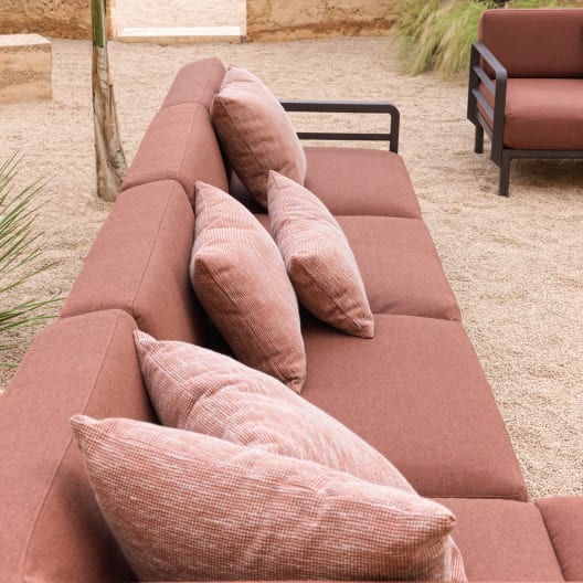 Módulo esquina para sofá de exterior Nardi MAXIMO esquinero terra/canela