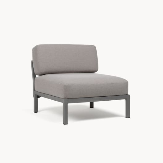 Módulo central para sofá de exterior Nardi MAXIMO basalto/lava