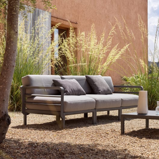 Módulo central para sofá de exterior Nardi MAXIMO basalto/lava