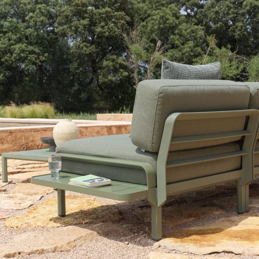 Módulo central para sofá de exterior Nardi MAXIMO cactus/timo