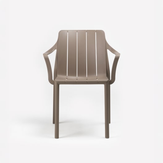 Silla de jardín Nardi TIBERINA tortora con brazos