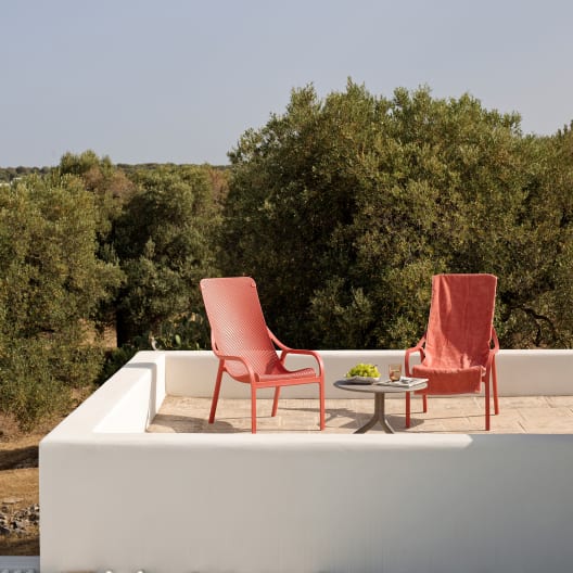 Sillón butaca de jardín Nardi NET LOUNGE corallo