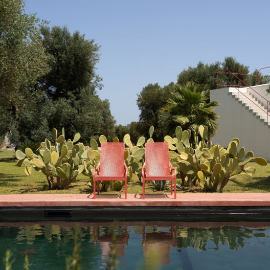 Sillón butaca de jardín Nardi NET LOUNGE corallo