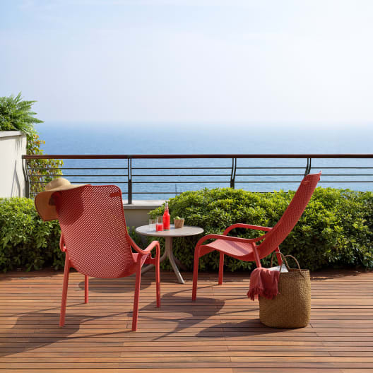 Sillón butaca de jardín Nardi NET LOUNGE corallo