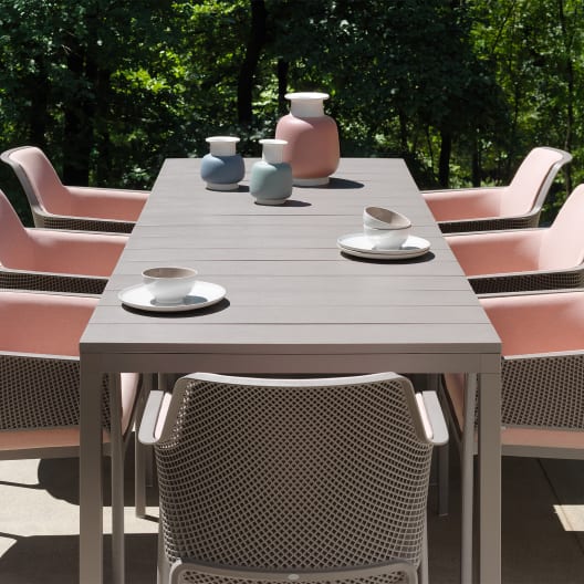 Mesa de comedor exterior Nardi RIO tórtora extensible