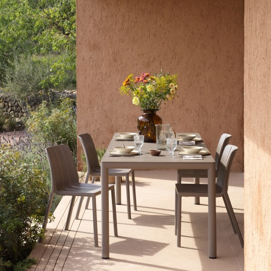 Mesa de comedor exterior Nardi TEVERE tórtora extensible