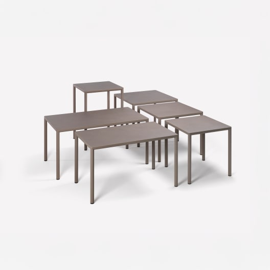 Mesa de comedor exterior Nardi PIAVE antracita