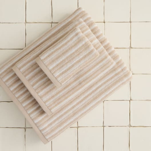 Toalla de baño de jacquard a rayas Ramed