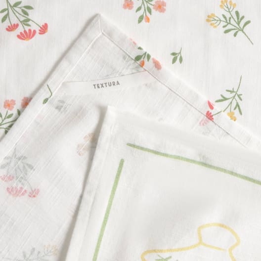 Pack de 2 trapos con estampado de flores Florgu