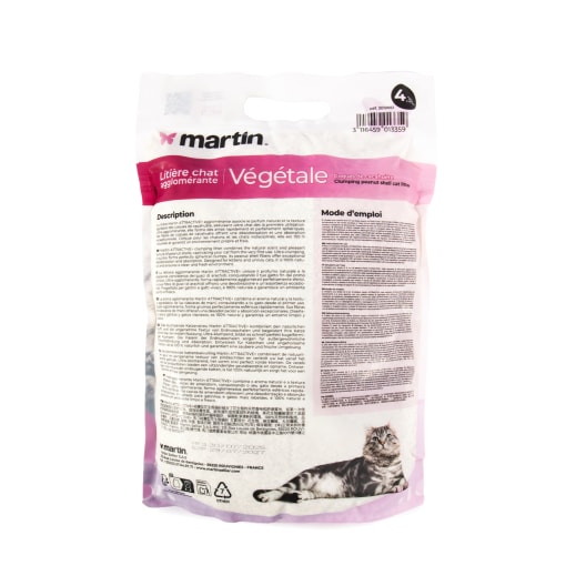 Arena para gatos Martin Sellier Attractive+ de cacahuete aglomerante 4,3 L
