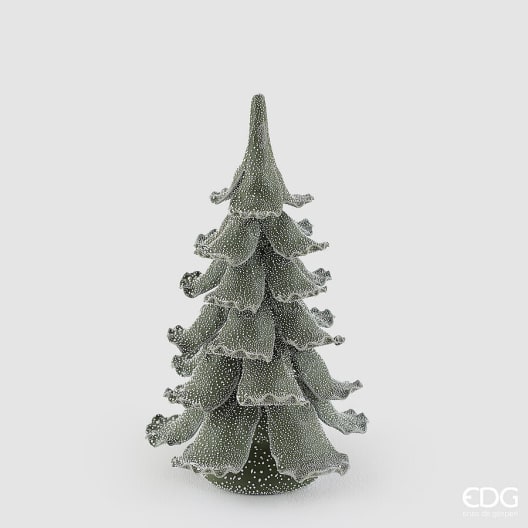 Abeto decorativo nevado verde Ø14 cm