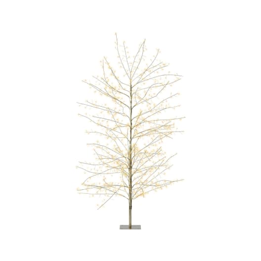 Árbol micro LED dorado blanco cálido Ø60×150 cm (1350 luces)