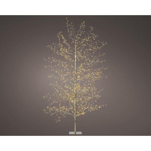 Árbol micro LED dorado blanco cálido Ø60×150 cm (1350 luces)