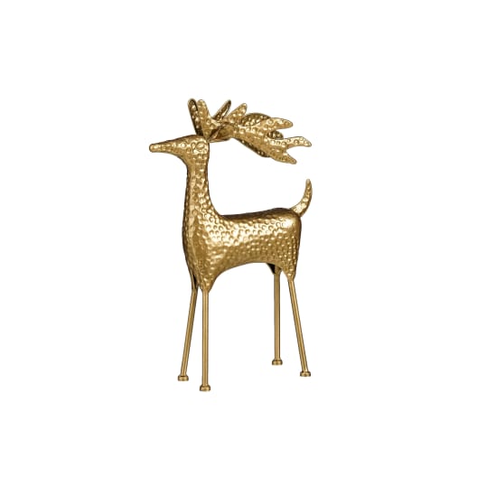 Reno decorativo dorado 9,5×23,5×39,5 cm
