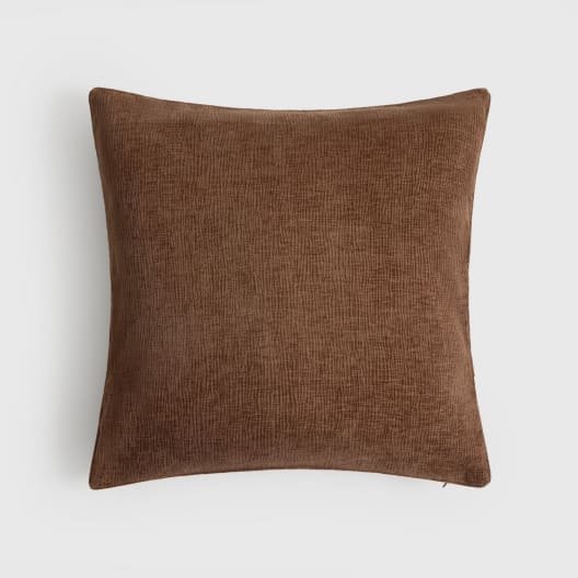 Funda de cojín de terciopelo marrón Veluti 55x55 cm