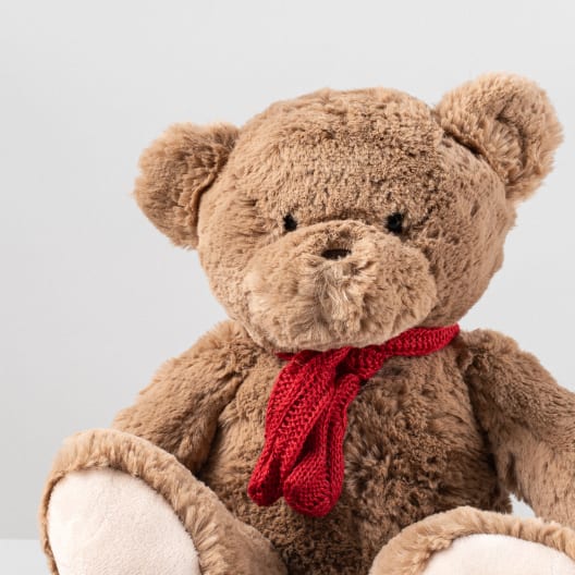 Pack regalo Peluche Rojo 'Desayuno con abrazos'