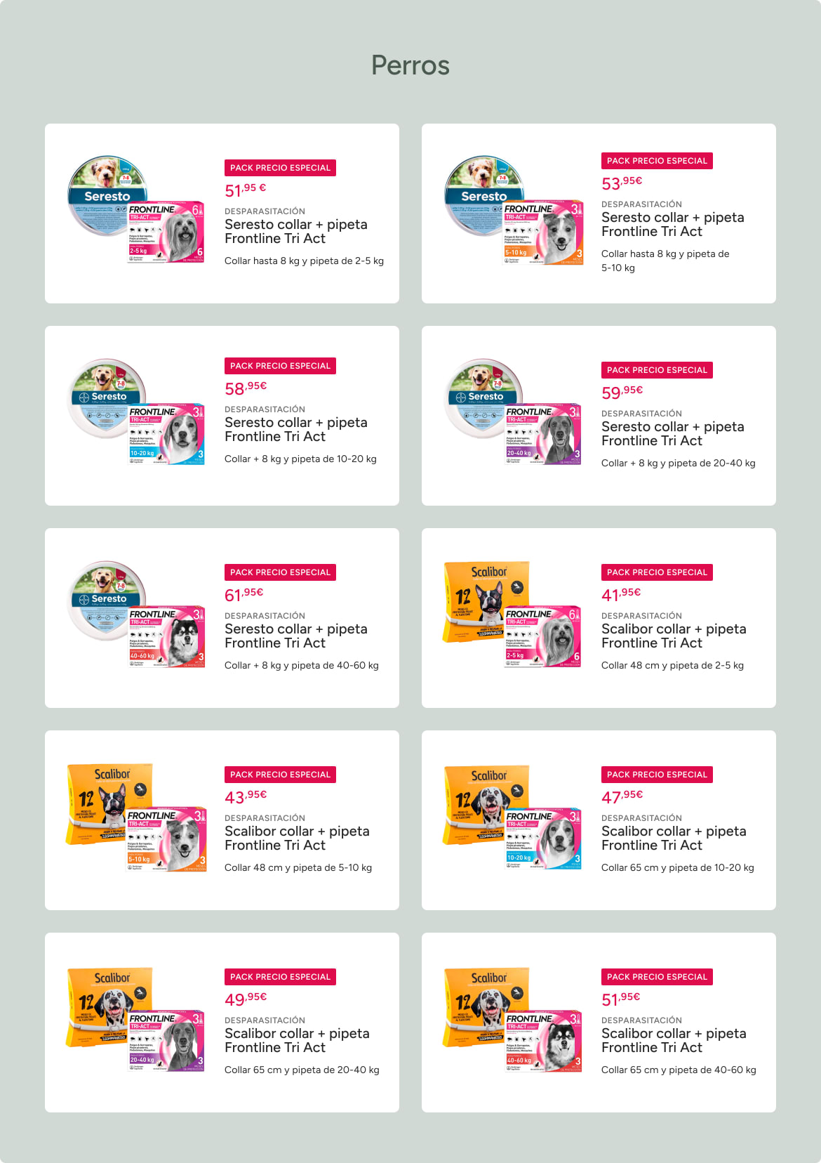 Promociones para perros