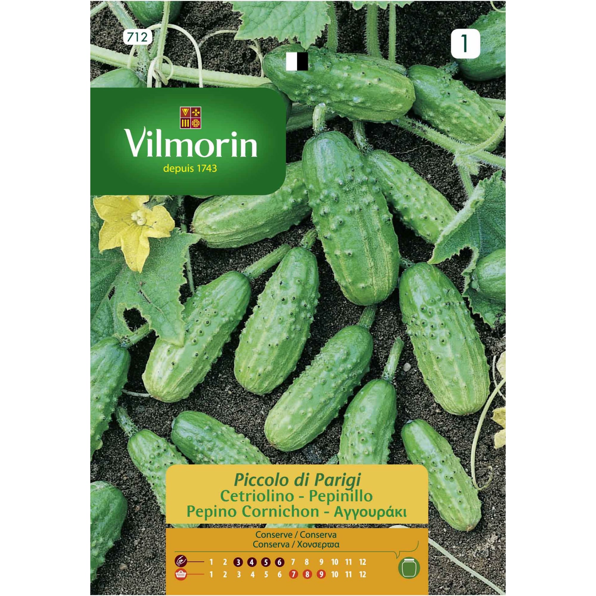 Comprar Semilla pepinillo cornichon de paris Fronda