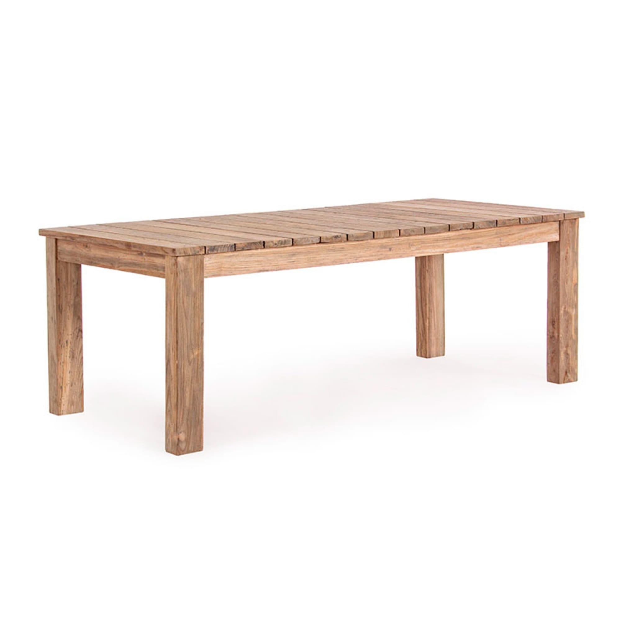 Mesa comedor rectangular en madera teca reciclada