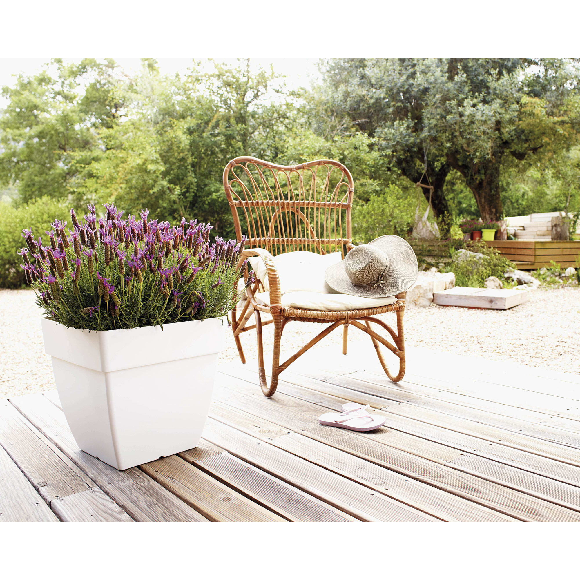 Artevasi Maceta Redonda Capri 50x50x41.5 Cm – Antracita, Resistente UV Para Interior Y Exterior, Polipropileno 100% Reciclable, Con Plato A Juego