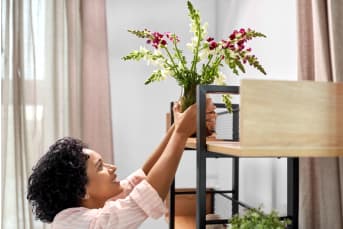 Decoración con flores naturales