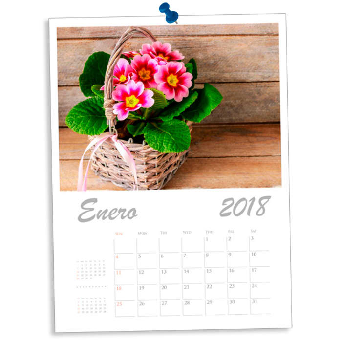 Calendario con Prímula