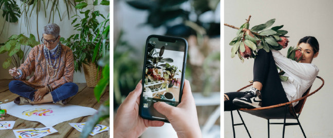 Creatividades con plantas