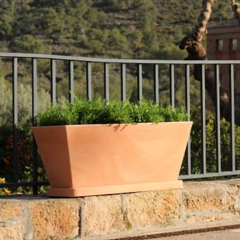 Jardinera de Resina Jazmin Terracota - New Garden