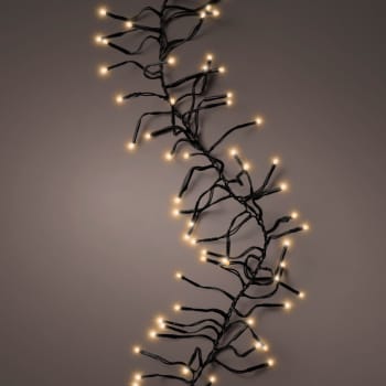 Luces de Navidad Cluster twinkle Amarillo 2040 Leds (cable negro de 17m)