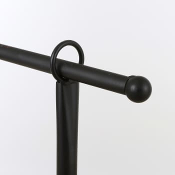 Soporte para Mesa de Exterior Negro de Hierro Extensible