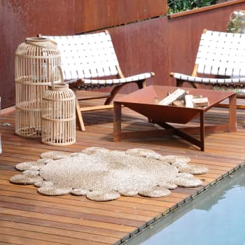 Brasero para Exterior Cuadrado de Herstera - Acero corten