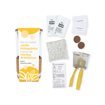 Jardín Hidropónico Menta y Albahaca limón