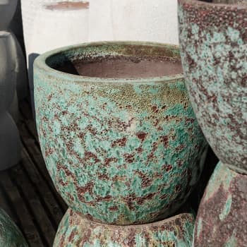 Maceta Fronda Angkor verde bruma (Campana)