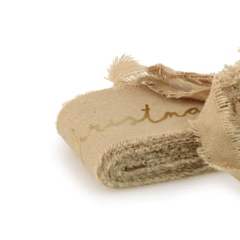 Cinta de Algodón Beige 3.5 cm x 5 m