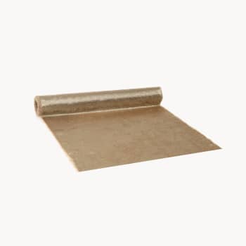 Camino de mesa texturizado Glam dorado 28×250 cm