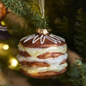 Adorno Colgante Navideño Pudding de Cristal
