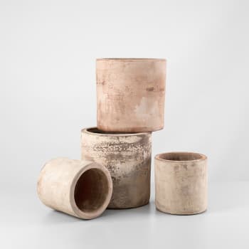 Maceta Fronda Antique Cilindro Sifo