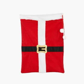 Bolsa de Papá Noel (Santa) Roja/Blanca, 2 Unidades (50x70 cm)