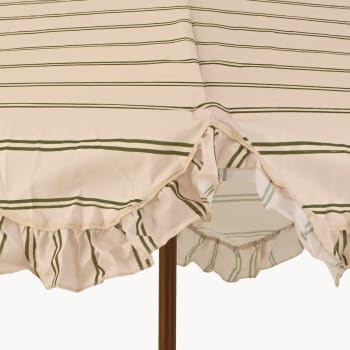 Sombrilla para jardín KSD RAYAS beige/verde