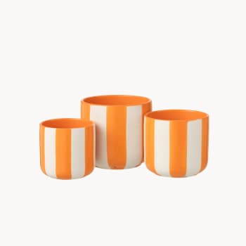 Maceta de Interior J-Line Circus naranja