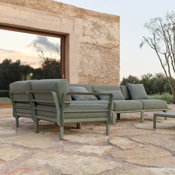 Módulo esquina para sofá de exterior Nardi MAXIMO esquinero cactus/timo