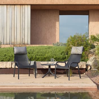 Sillón butaca de jardín Nardi NET LOUNGE antracita