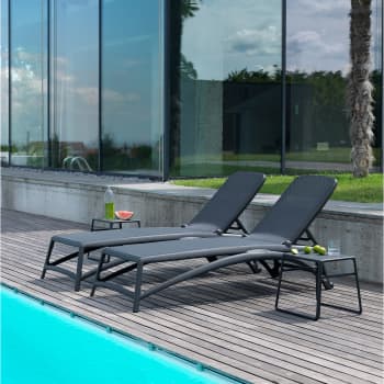 Tumbona Nardi ATLANTICO antracita