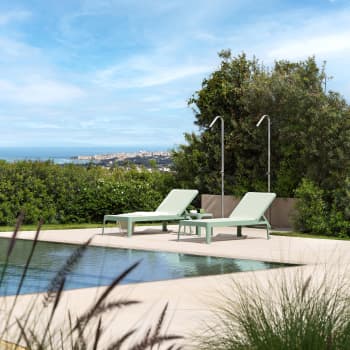 Tumbona Nardi PLANO menta/mandorla