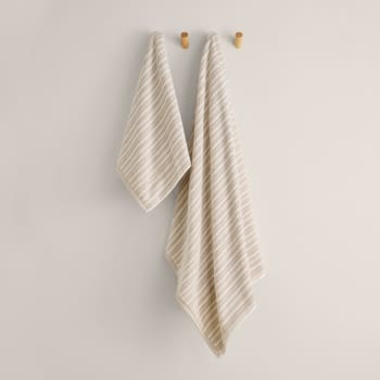 Toalla de baño de jacquard a rayas Ramed