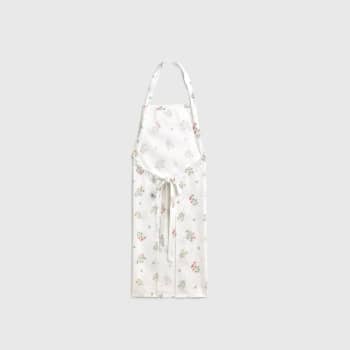 Delantal de algodón con estampado de flores Florgu