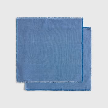 Pack de 2 servilletas de algodón desflecadas Venusa