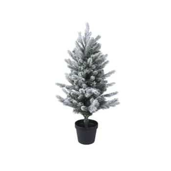 Mini Árbol de Navidad Artificial Allison Nevado 75cm